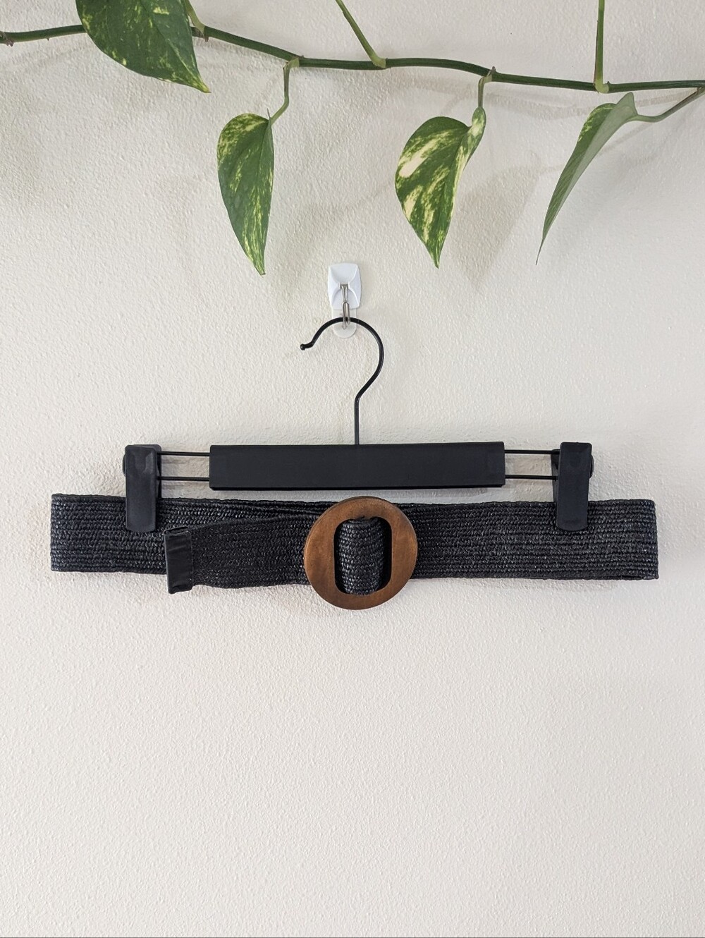 Stretchy Waist Belt, Wooden Buckle